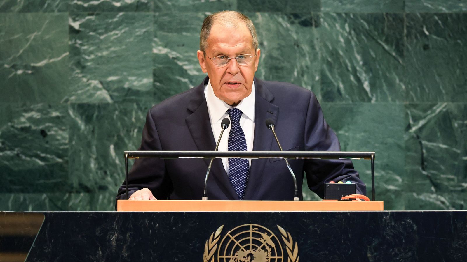 Lavrov Takes Center Stage at UN General Assembly Amid Ukraine Focus